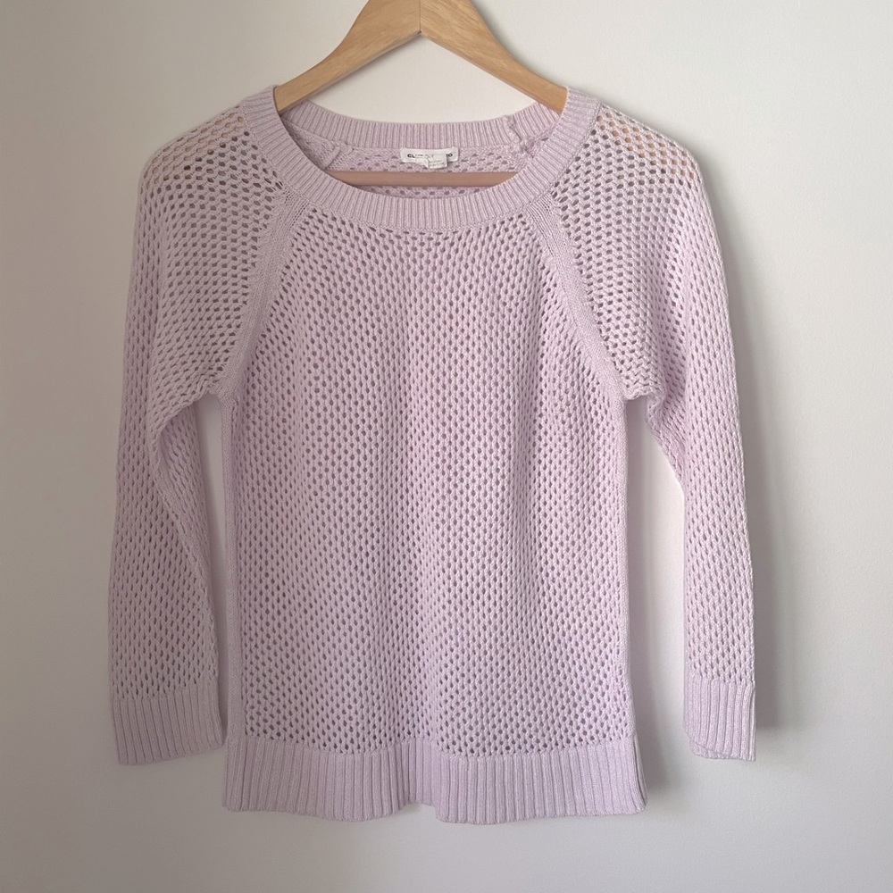 Club Mónaco Loose Knit Crewneck Pullover Sweater